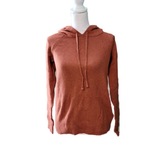 Caramel Soft Touch Hooded Pullover Sweater Sz M - Picture 4 of 6